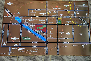 壁掛區(qū)位沙盤模型